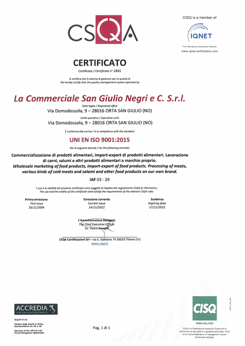 Certificazione 9001