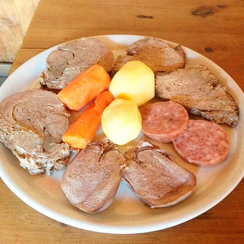 Bollito  misto - Chef Renzo Marcellin - Hostaria 1898 di Pragelato (TO)