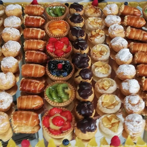 Cabaret assortito di pasticcini artigianali - Chef Lorenzo Quaranta - Hotel Milan Speranza au Lac